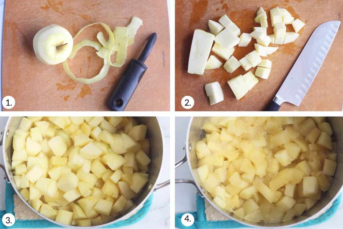 how to make stewed apples step by step