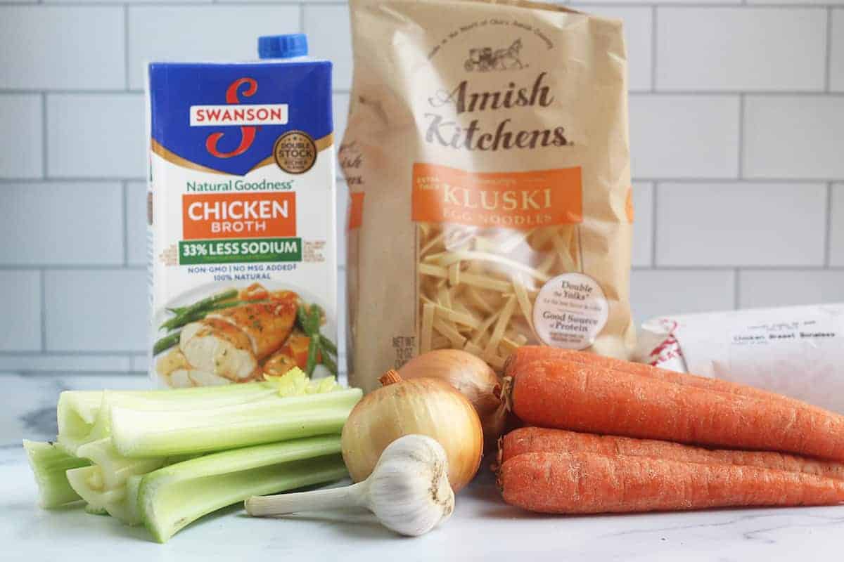 ingredients in chicken noodle soup for kids