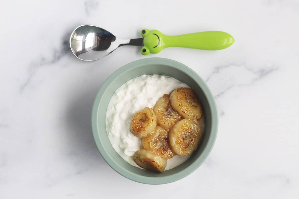 caramelized-bananas-with-cottage-cheese
