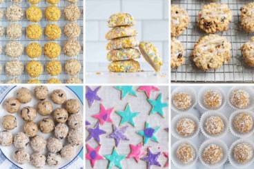cookies for kids in grid of 6 images.