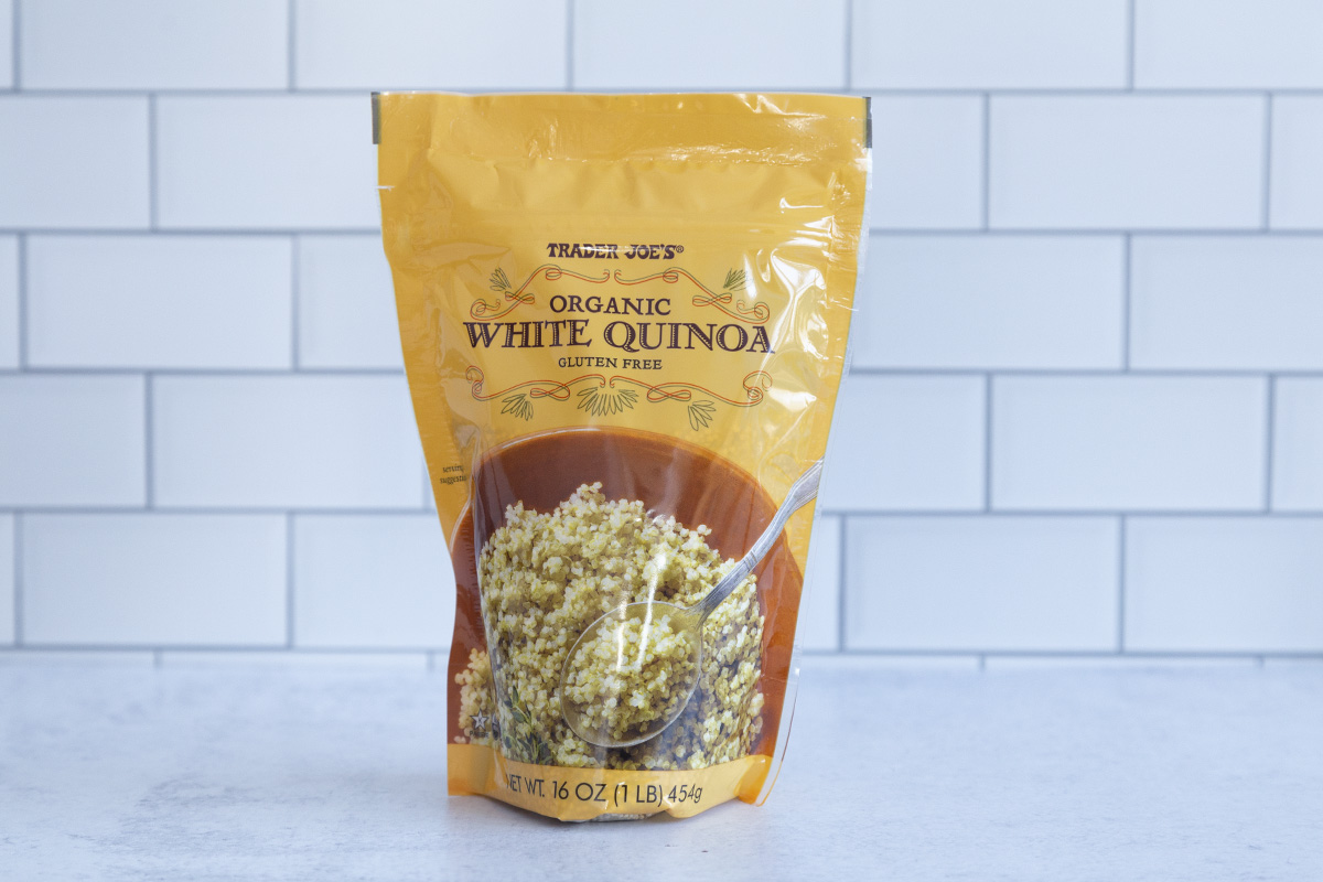 quinoa bag on counter