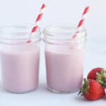 strawberry-milk-in-jars