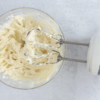 cream cheese frosting with mixer