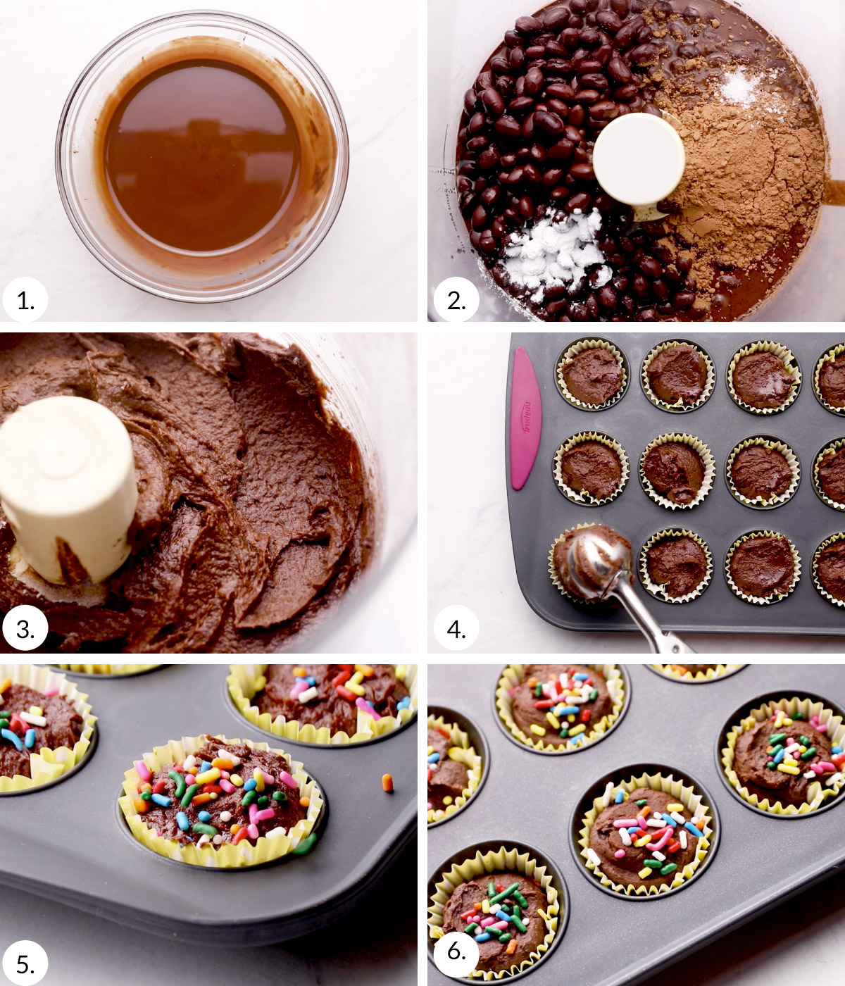how to make black bean brownies step by step