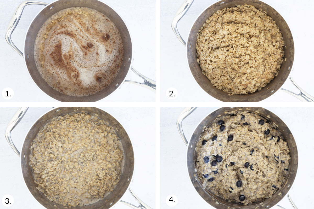 how to make chia seed oatmeal step by step