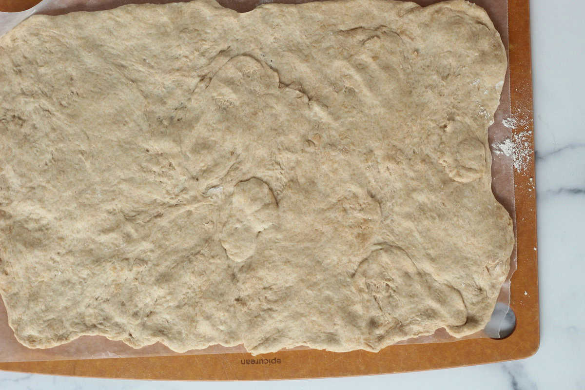 Pizza dough for pizza rolls. 