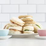 stack of tea sandwiches for kids on plate