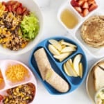 homemade lunches on countertop