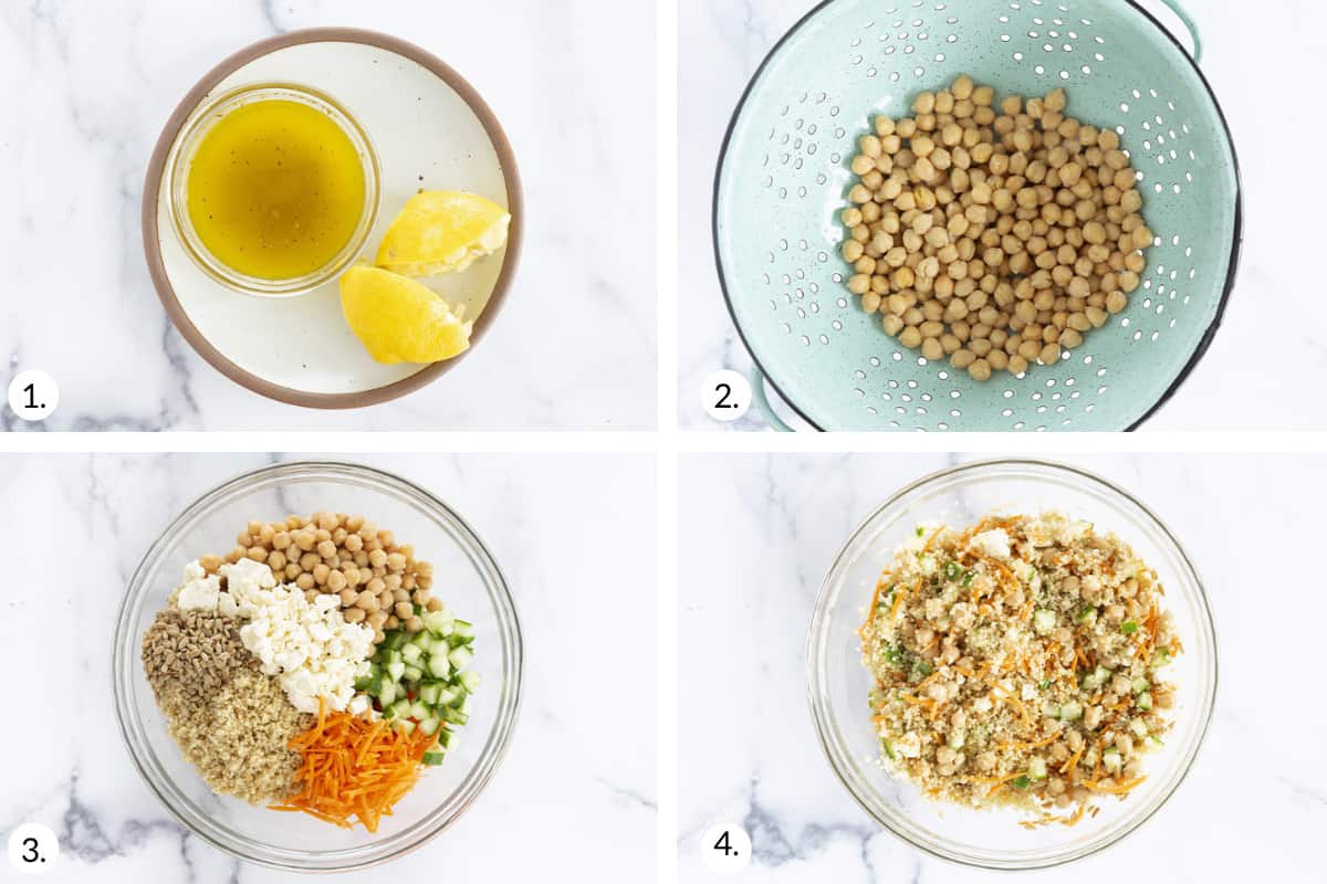 how to make quinoa salad step by step process