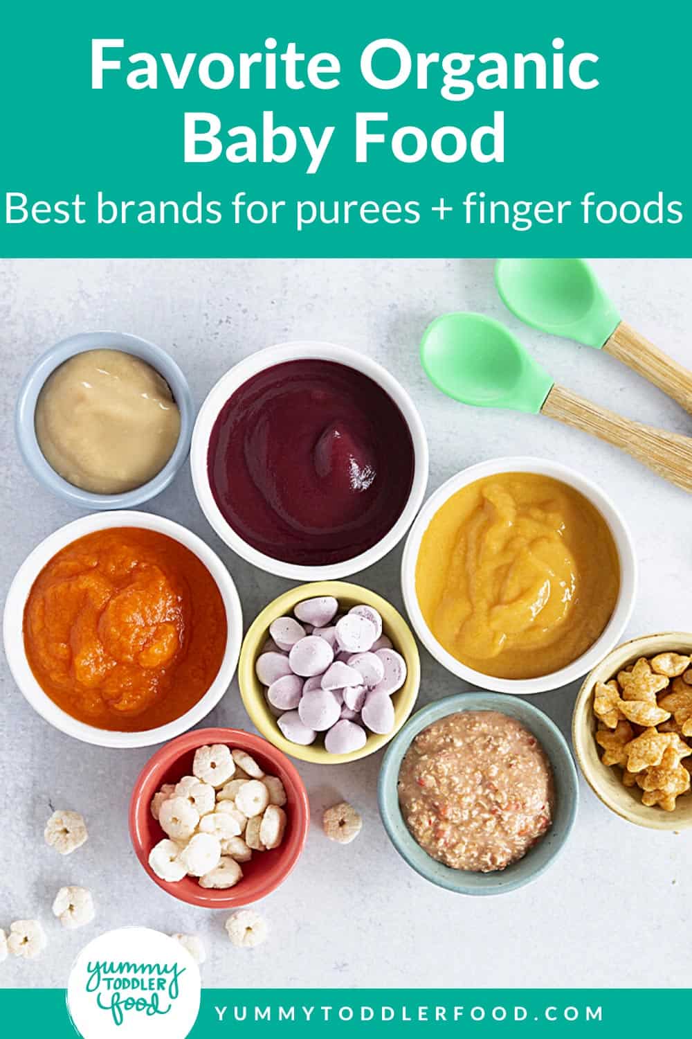 organic finger foods for baby on countertop