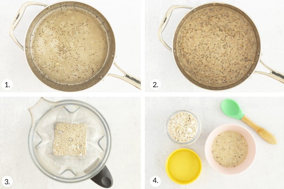 how to make baby porridge step by step process.
