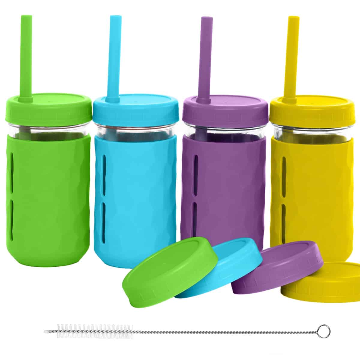 weesprout glass straw cup for smoothies