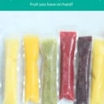 ice pops on countertop in various flavors pin