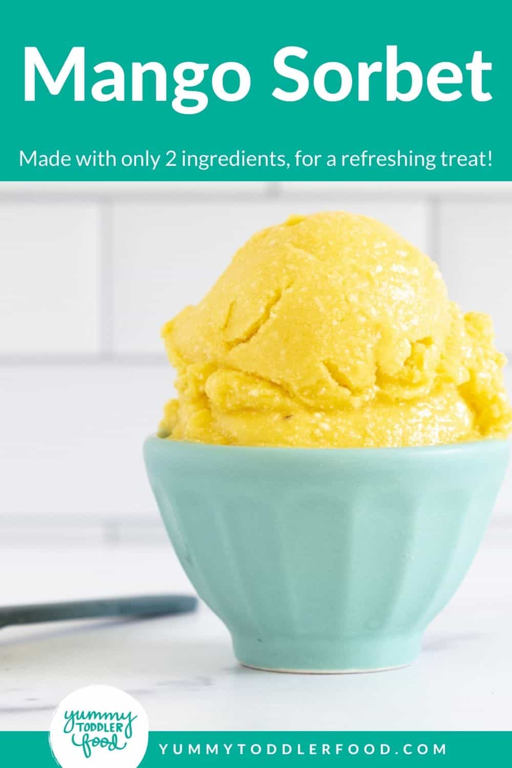 how to make mango sorbet in grid of 4 images