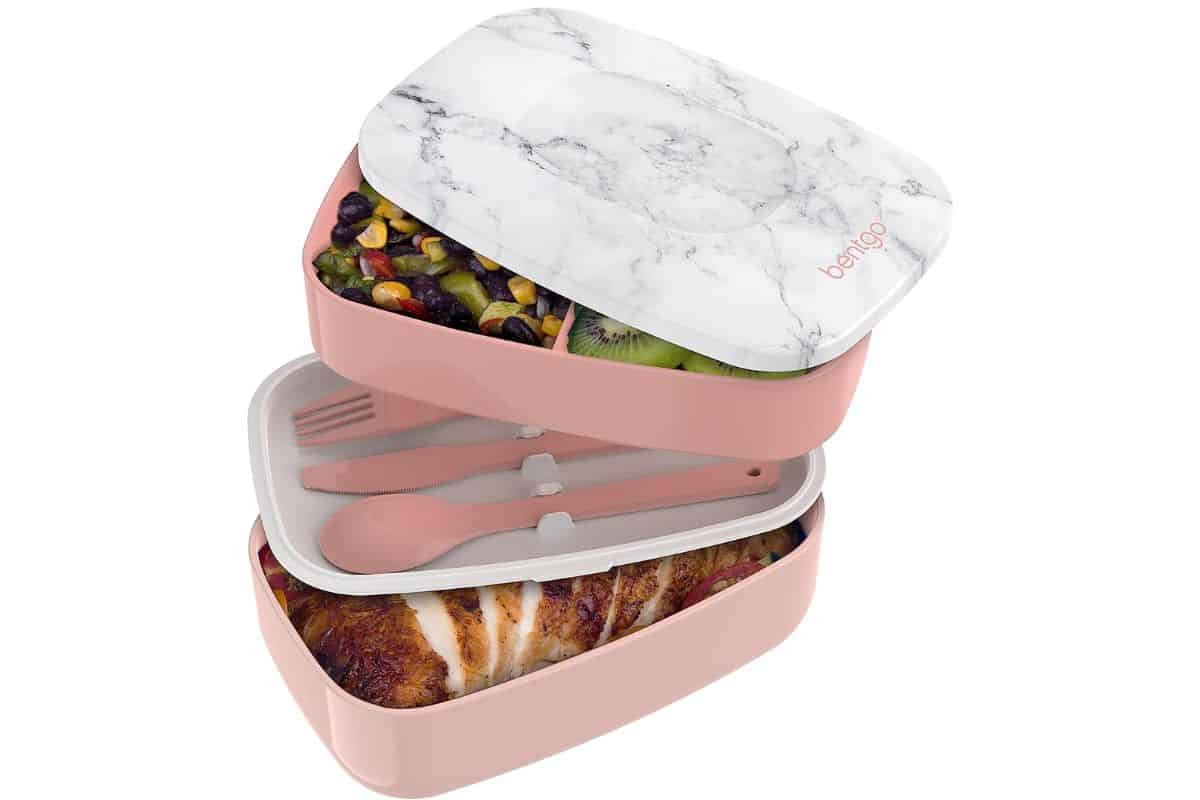 Bentgo classic all in one stackable bento lunchbox.