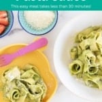 easy zucchini pasta sauce pin.