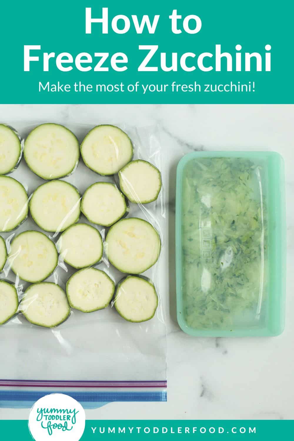 How to Freeze Zucchini pin