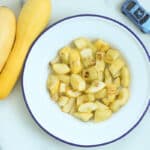 sauteed yellow squash in bowl.