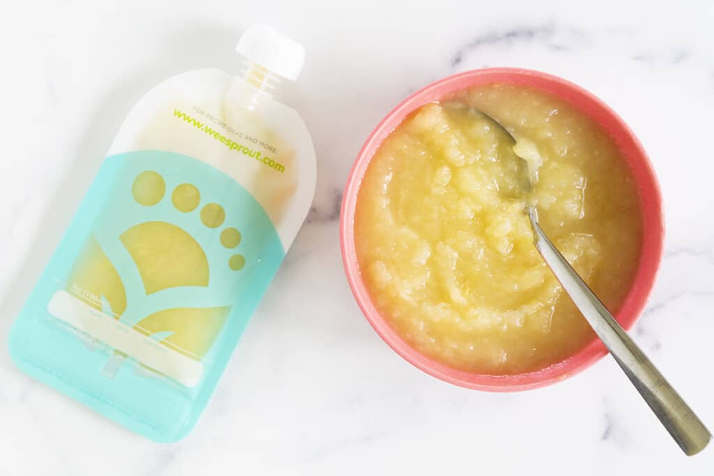 Homemade Applesauce Pouches Yummy Toddler Food