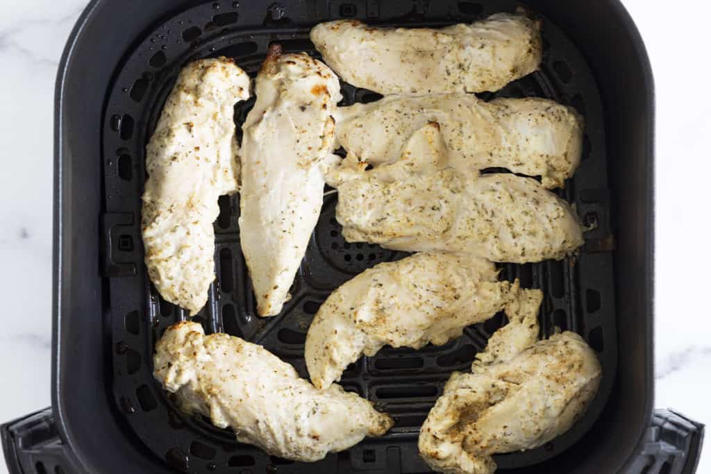 Yogurt chicken in the air fryer.