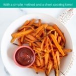 Air fryer roasted carrots pin.