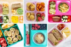 top ten lunchbox ideas in grid of 6 images.