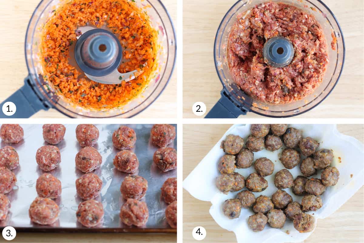how to make lamb meatballs step by step.