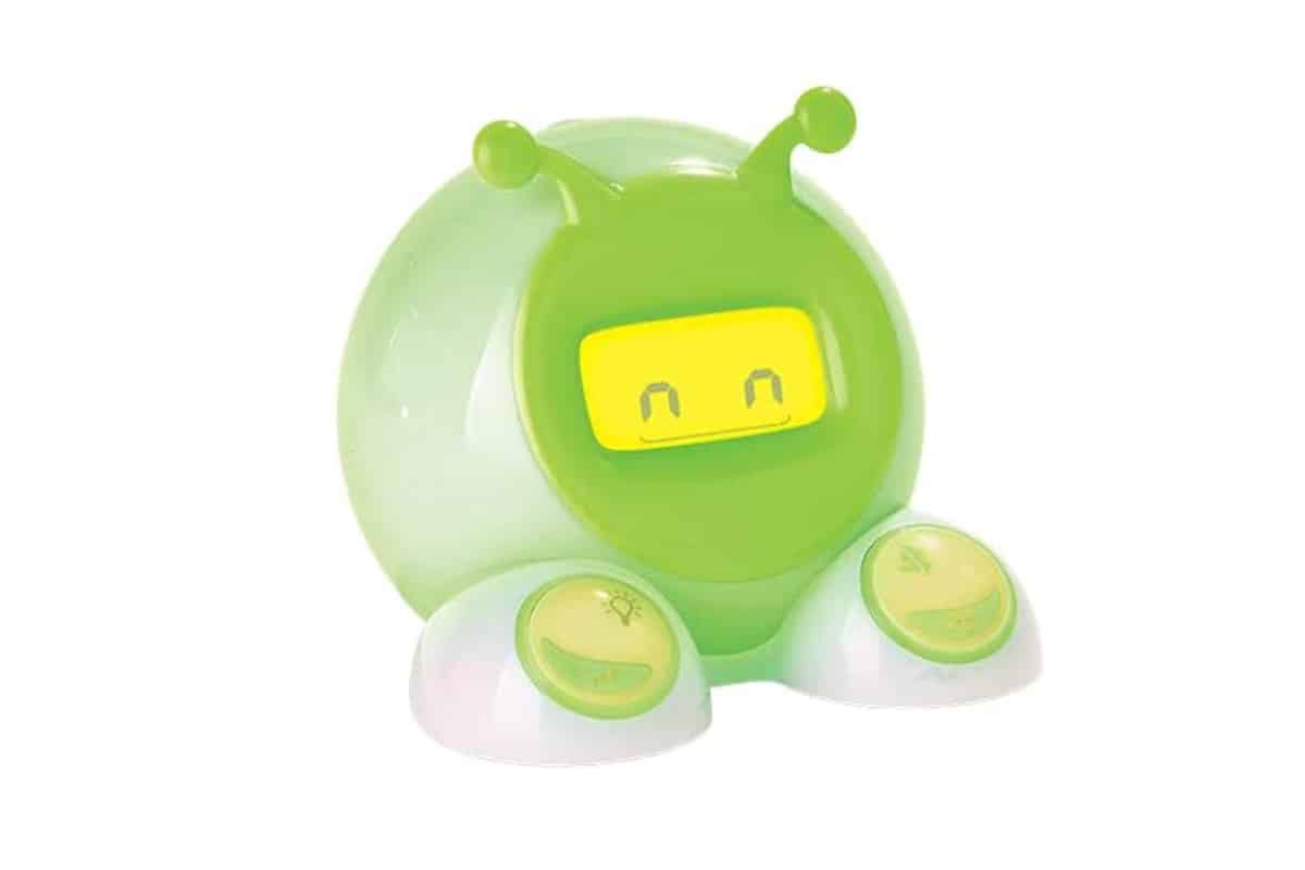 okay to wake toddler clock in green.