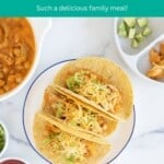 slow cooker chicken tacos pin.