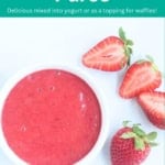 fresh strawberry puree pin.