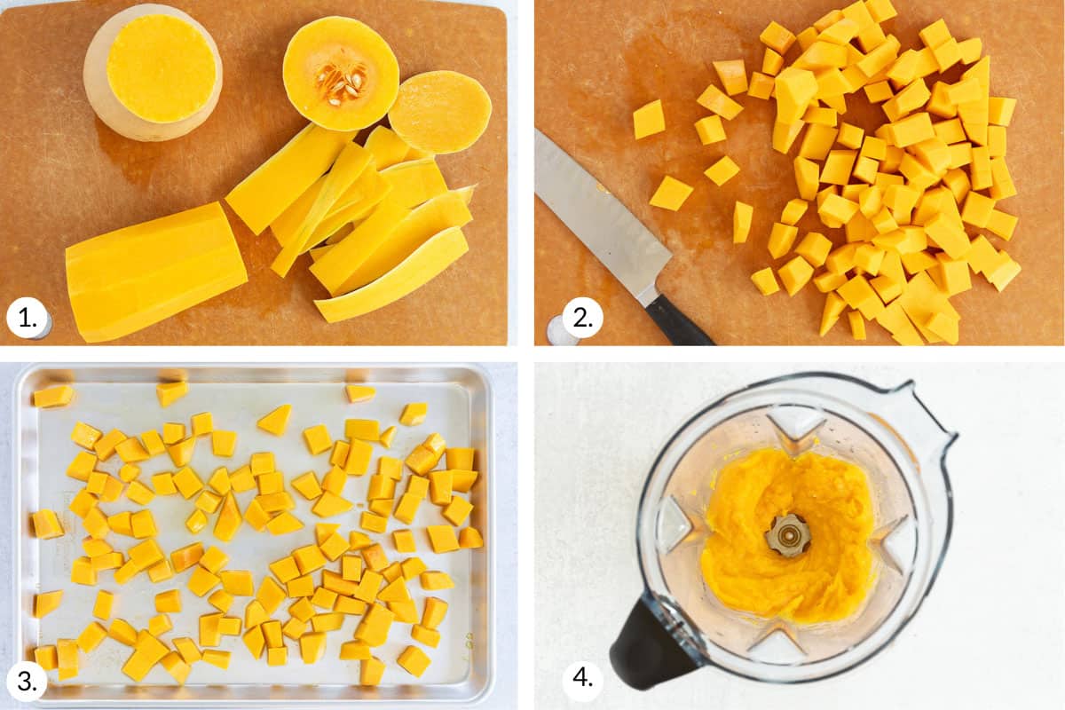 how to make butternut squash baby food.