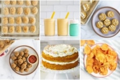 Favorite sweet potato recipes in grid of images.