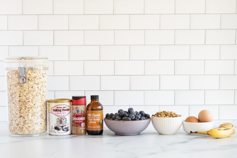 Blueberry Banana Baked Oatmeal Yummy Toddler Food