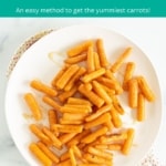 roasted baby carrots pin.