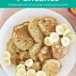 Banana oatmeal pancakes pin.
