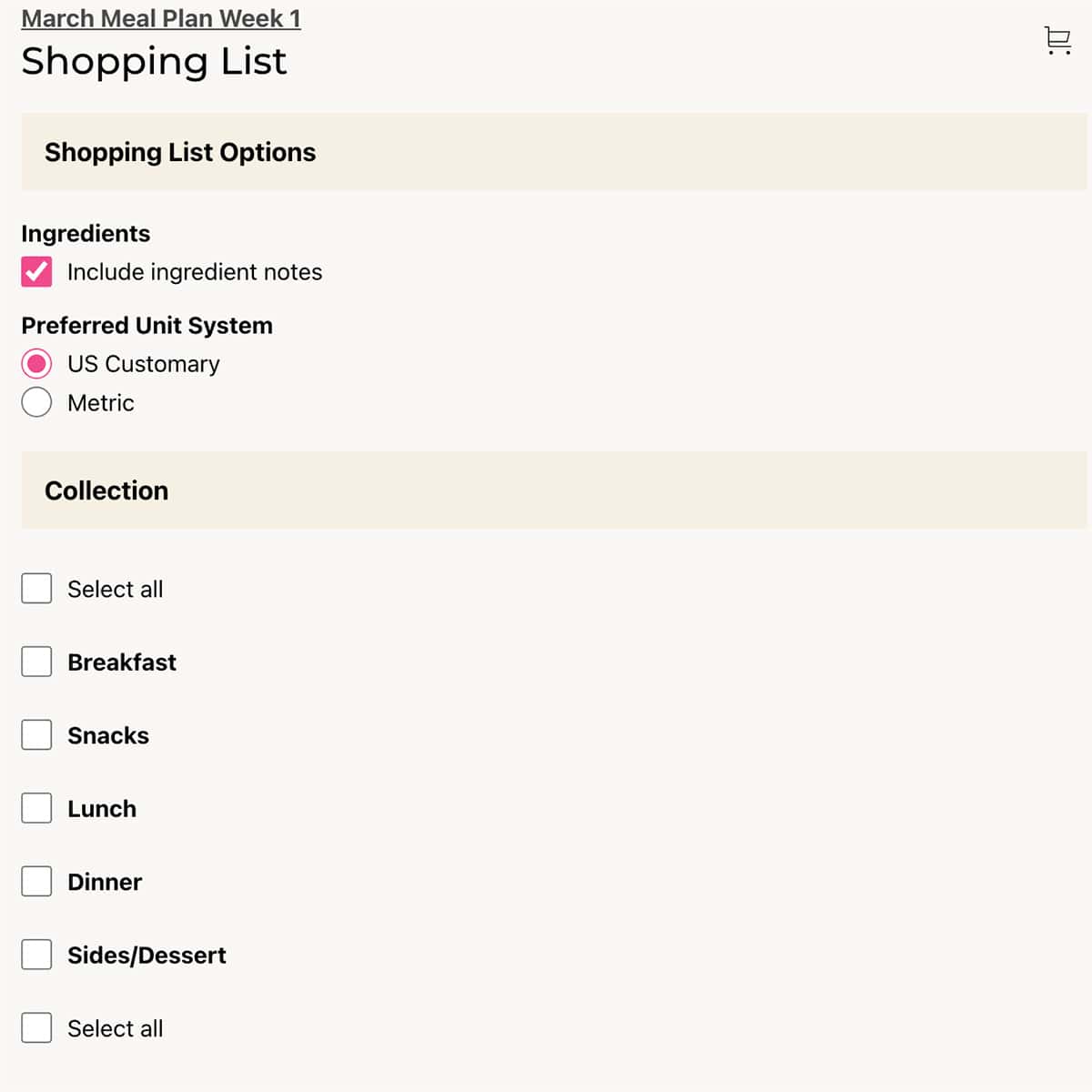 shopping list image 1