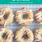 baked raspberry donuts pin.