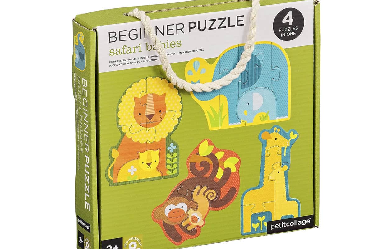 mini puzzle in green box.