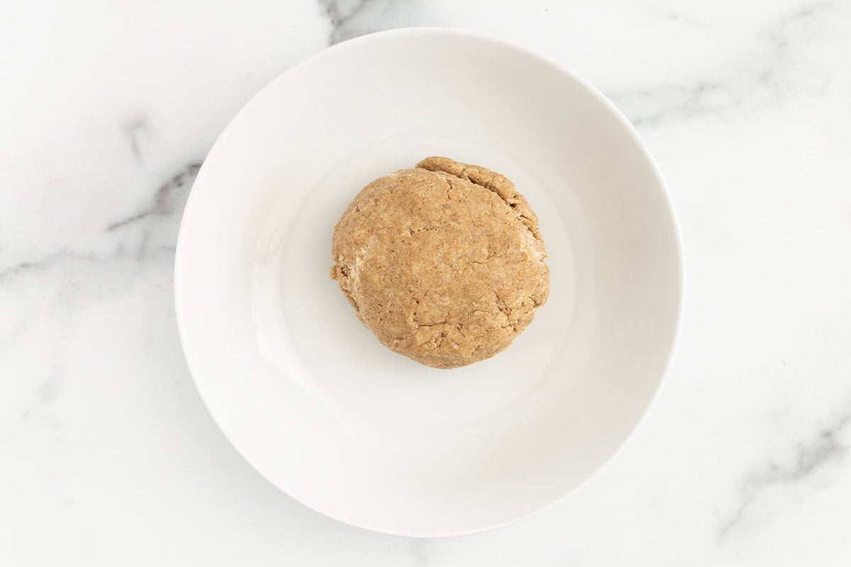 dough for peanut butter crackers in bowl.