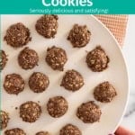 No-Bake Chocolate PB Cookies pin.