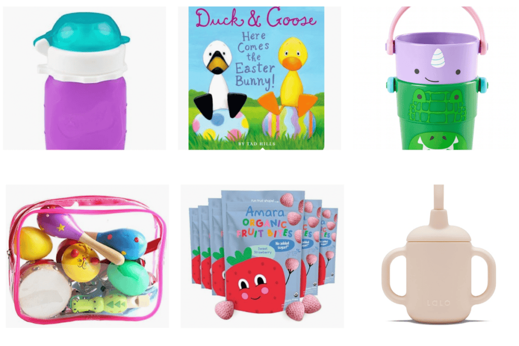 easter basket ideas for babies in gri of 6 images.