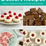 Christmas Dessert ideas pin.