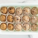 balls in storage container.