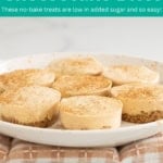 Pumpkin cheesecake bites pin.