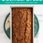 Pumpkin oatmeal bread pin.