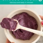 blueberry cream cheese frosting pin.