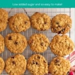 cranberry oatmeal cookies pin.