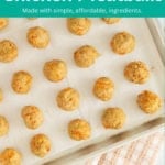 asian chicken meatballs pin.