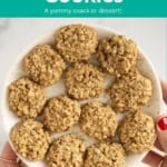 banana oatmeal cookies pin.