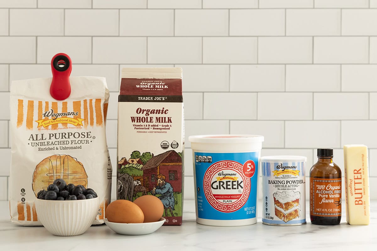 Blueberry Protein Pancakes (SO Fluffy!)